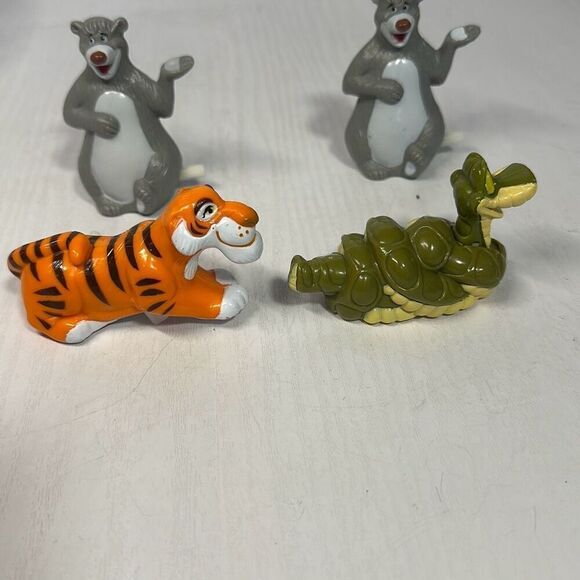 VINTAGE (1980s) Disney KAA Jungle Book Snake Baloo Shere Khan WIND UP TOY - Picture 4 of 8